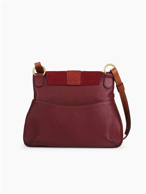 Lexa Medium Cross Body Bag In Suede & Smooth Calfskin 